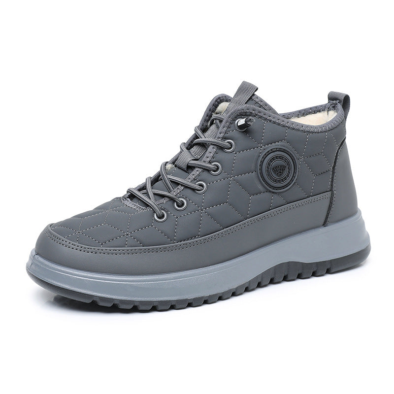 Gefütterte Winterschuhe mit dicker Sohle