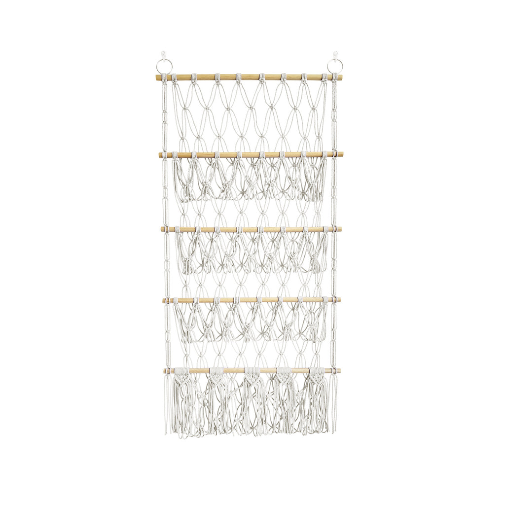 4-Lagen Holzstab-Organizer mit Netztaschen – Bild 14 | LuxeStyle