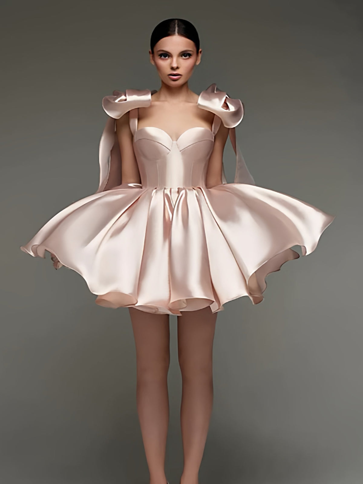 Trägerkleid mit Schleifendetail – Bild 7 | LuxeStyle