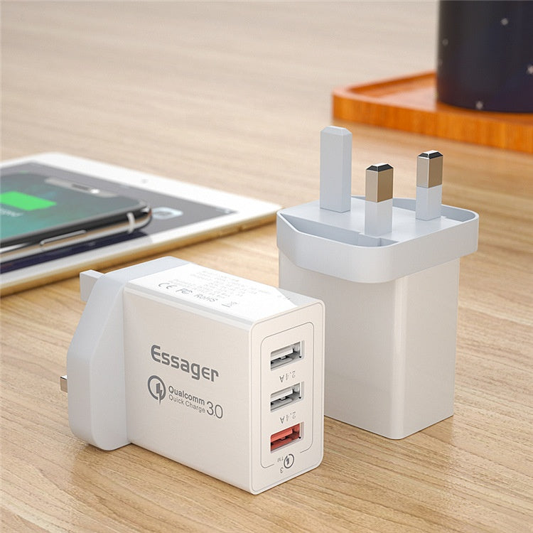 3-Port USB-Schnellladegerät 30W