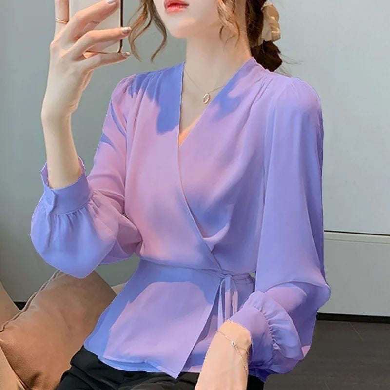 Elegantes Langarmshirt mit Schnürung
