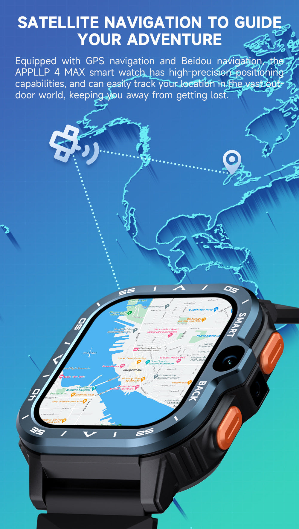Smartwatch mit 2‑Zoll‑Display und Silikonarmband – Bild 10 | LuxeStyle
