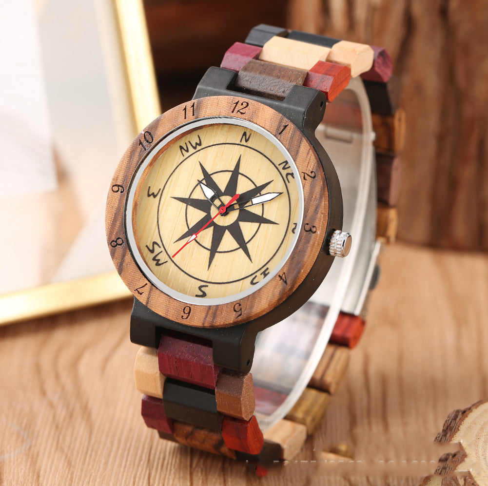 Holz-Kompass-Uhr für Paare – Bild 3 | LuxeStyle
