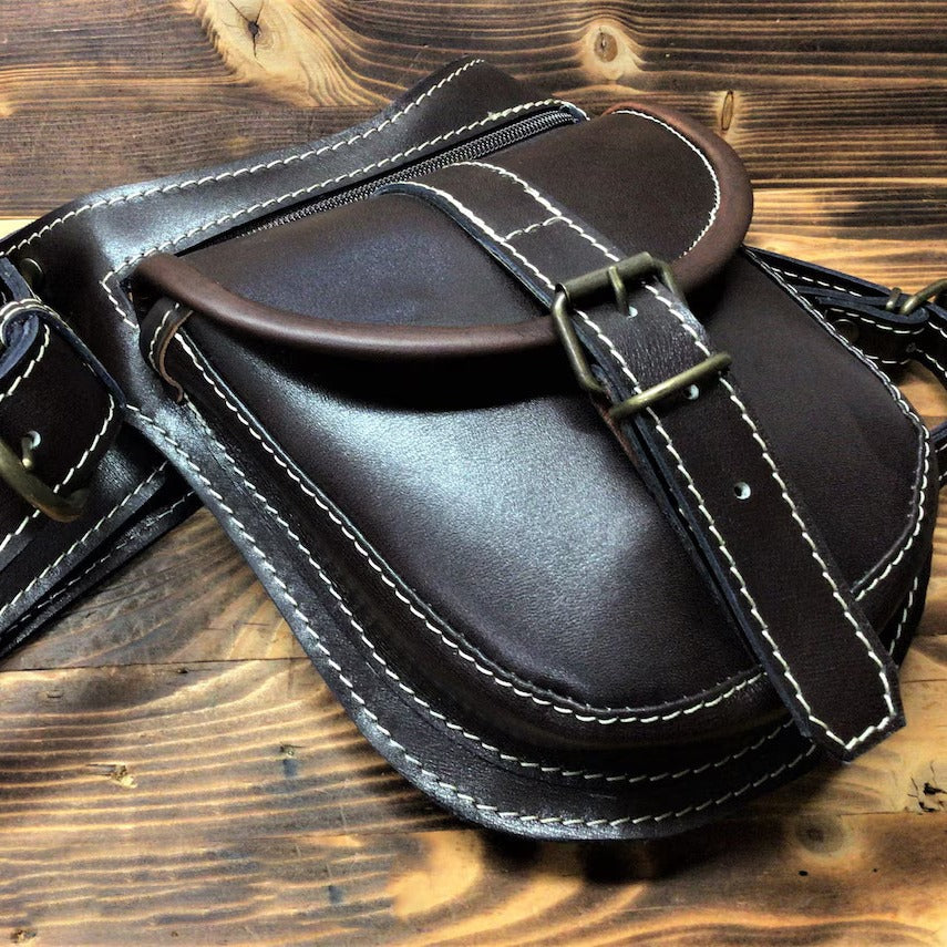 Leder-Taille-Bag