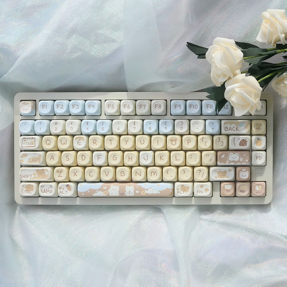 Milchtee-Bär Tastenkappen für mechanische Tastatur – Bild 2 | LuxeStyle