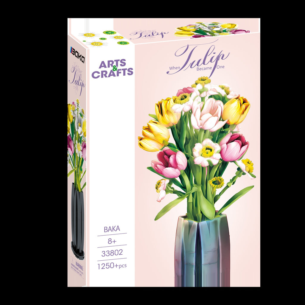 Tulpen-Rose Puzzle Bausteine – Bild 5 | LuxeStyle