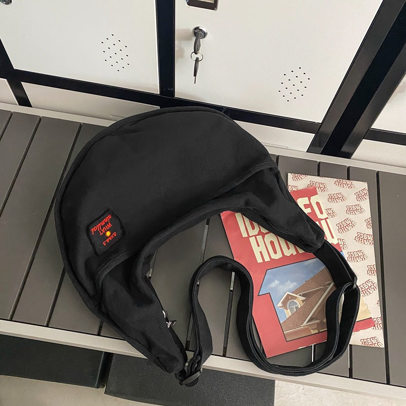 Canvas Schultertasche "All-match" mit grosser Kapazität