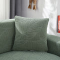 Jacquard Strick-Kissenbezug mit Blattmuster – Bild 1 | LuxeStyle