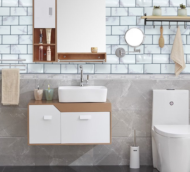Wasserdichte 3D Wandfolie selbstklebend | LuxeStyle