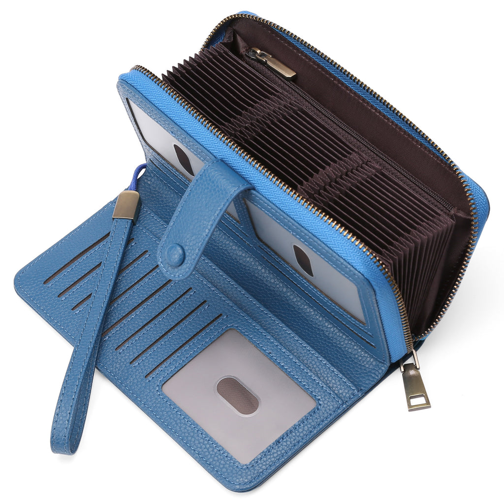 Erweiterbarer Kartenhalter Damen Langwallet – Bild 15 | LuxeStyle