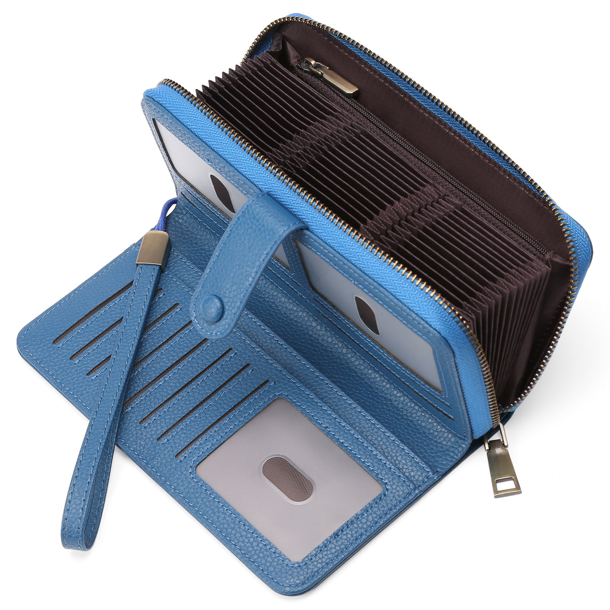Erweiterbarer Kartenhalter Damen Langwallet – Bild 15 | LuxeStyle