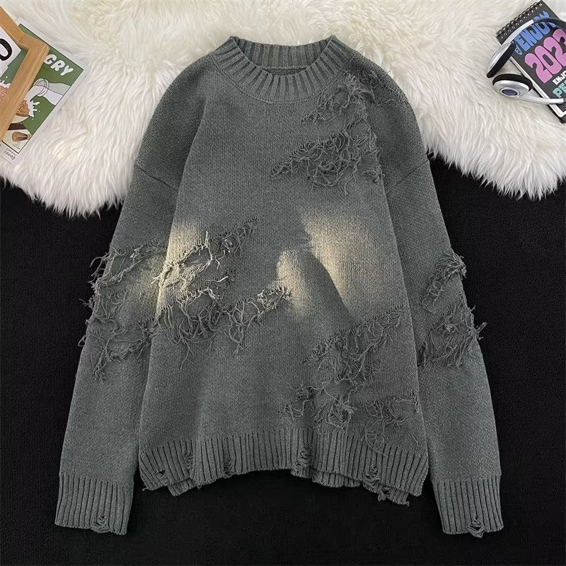 Tasseled Crewneck Strickpullover