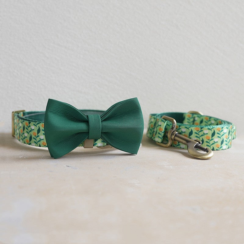 Halsband-Set mit Blumen für Hunde | LuxeStyle