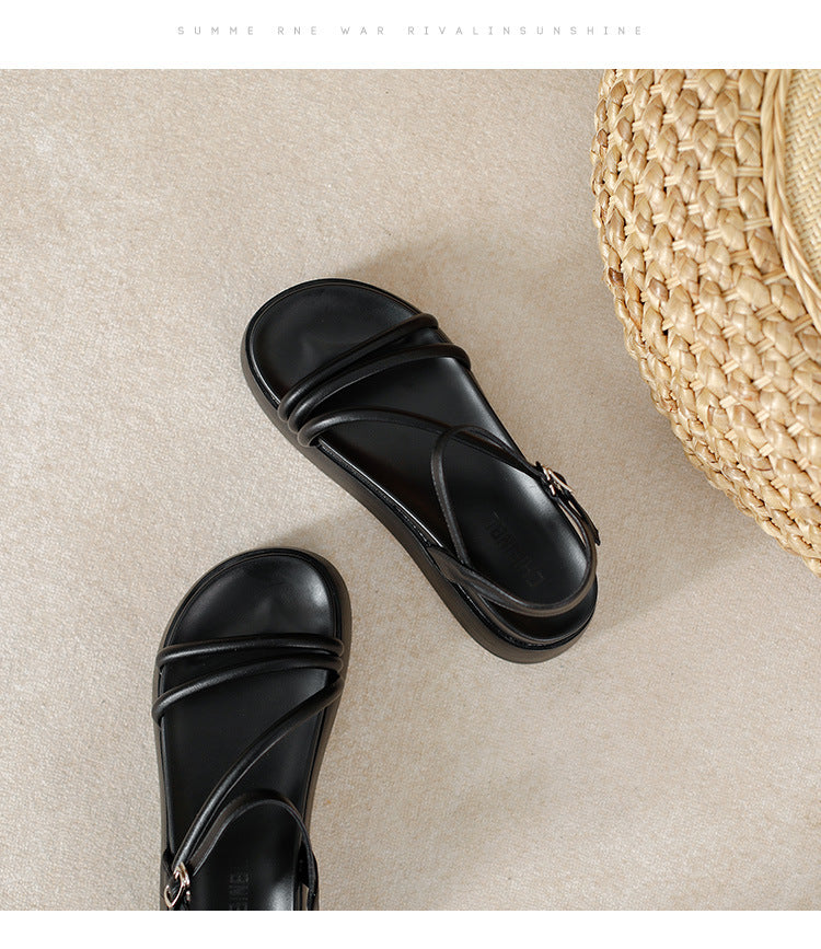 Fairy Style Plateau Sandalen im Römer-Look | LuxeStyle