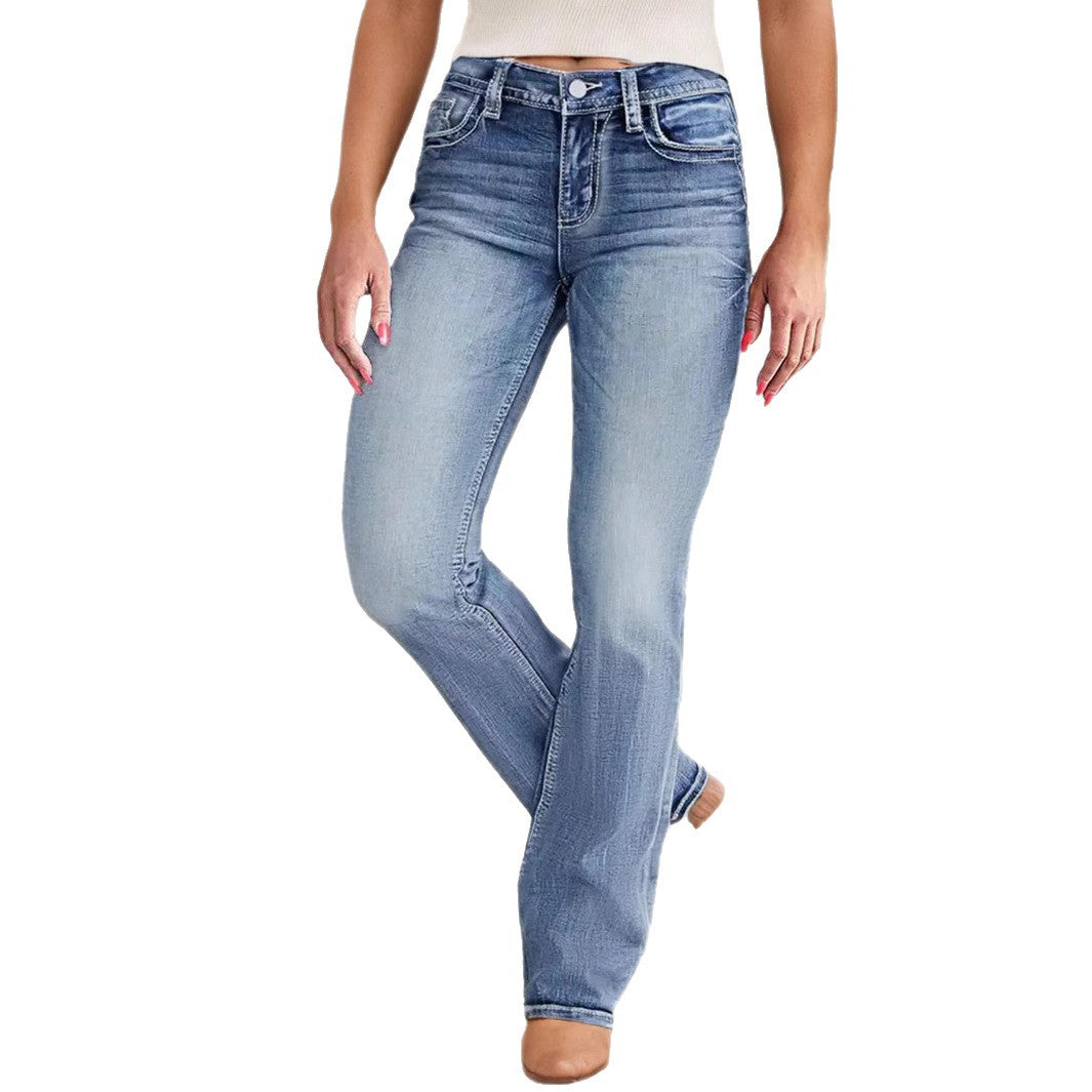 Lichtblaue Slim-Fit Jeans