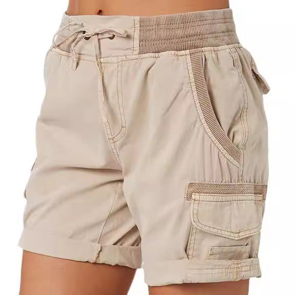 High-Waisted Cargo Shorts für Damen