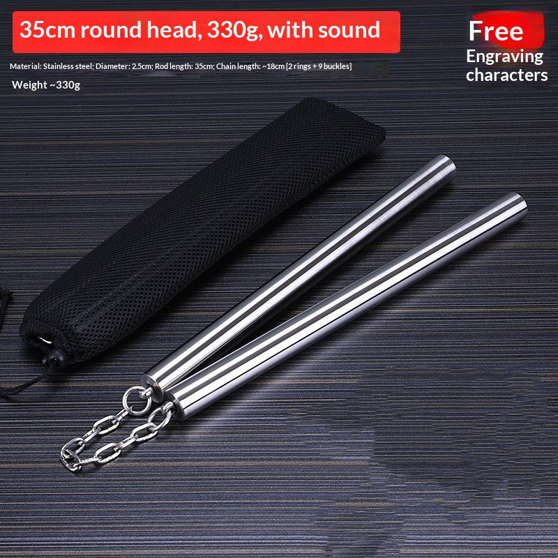 Edelstahl Nunchaku, 35 cm