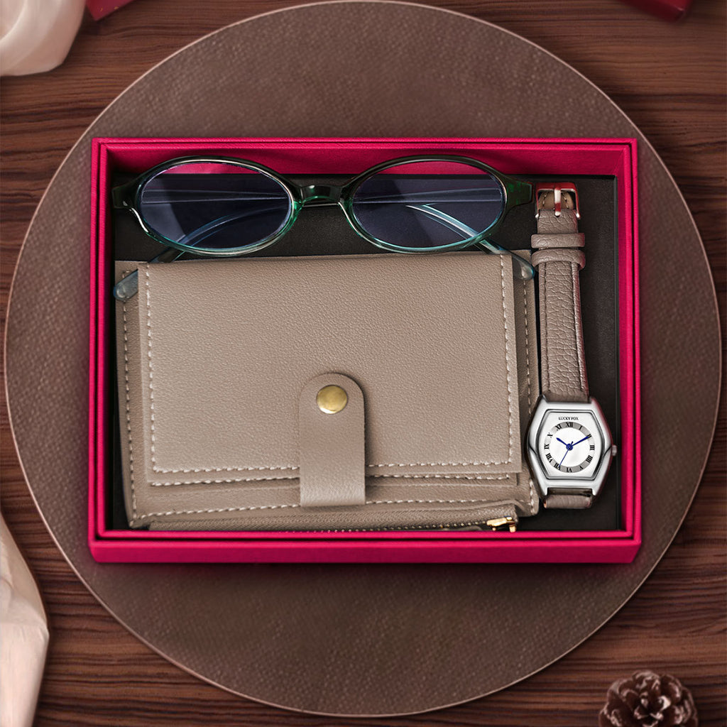 Geschenkset: Uhr, Portemonnaie und Brille – Bild 6 | LuxeStyle