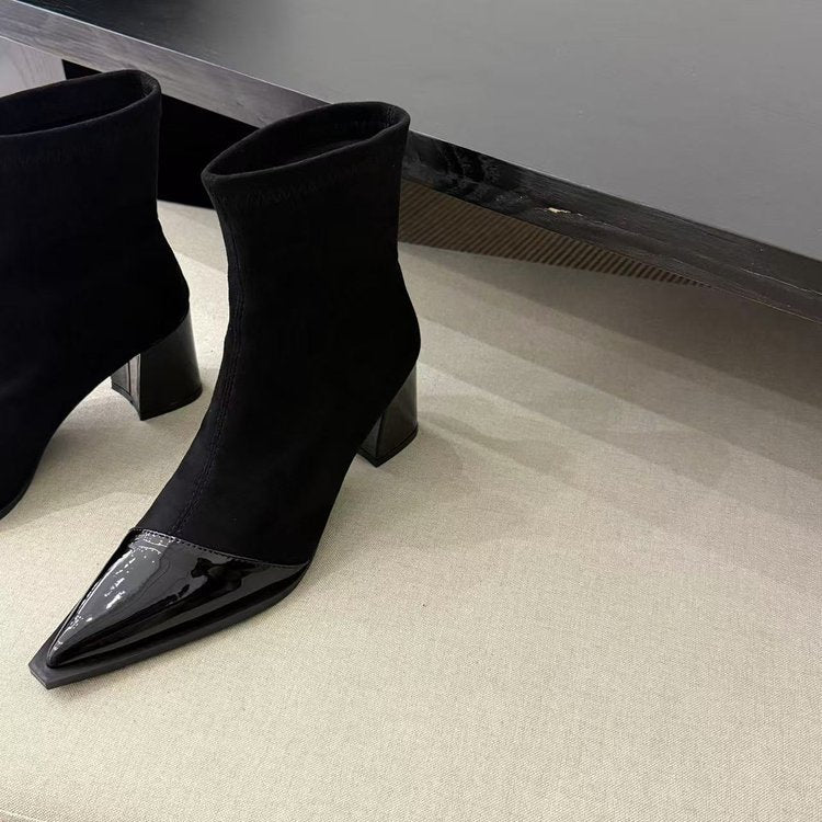 Chunky-Heel High-Heel Boots – Bild 10 | LuxeStyle