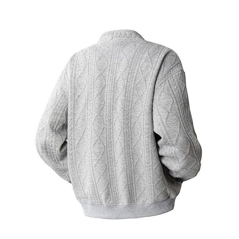 Diamantmuster-Cardigan