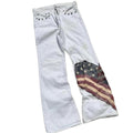Weisse Jeans mit Flag-Patchwork – Bild 1 | LuxeStyle