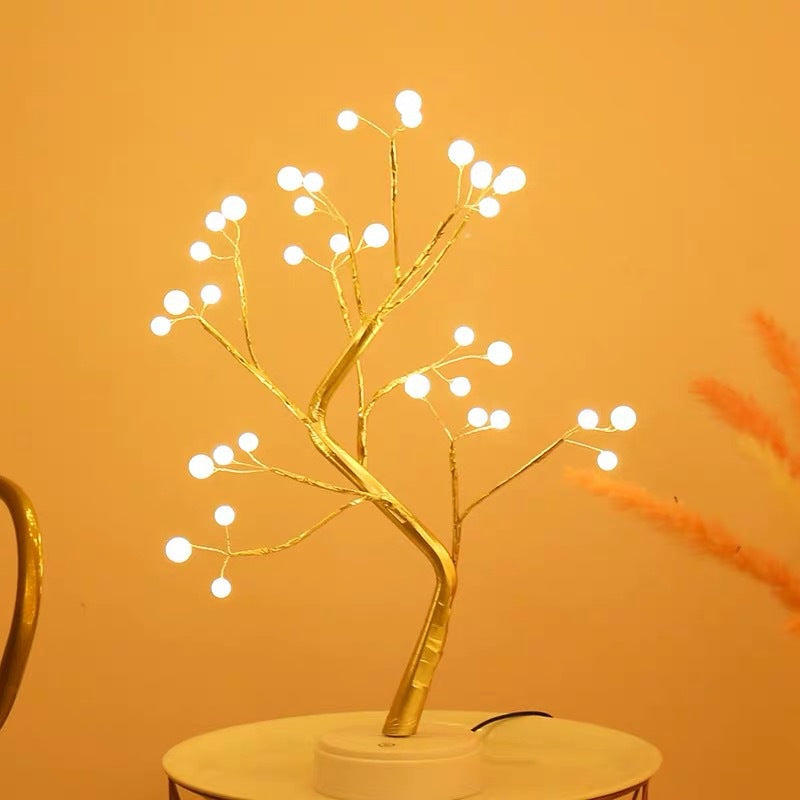 Nordische LED-Kupferdraht-Lampe, warmes Licht