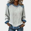 Retro Langarm-Sweatshirt für Damen