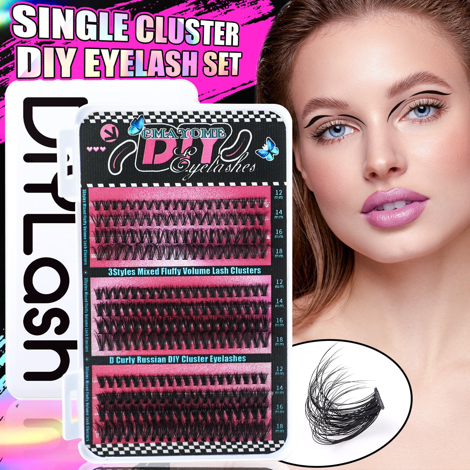 DIY 456 Clusters – Große Wimpern-Vielfalt