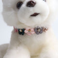 Halsband mit Blumen & Strass für Hunde | LuxeStyle