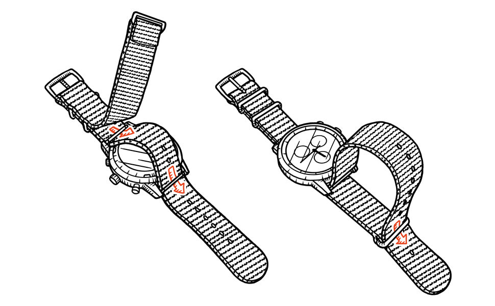 Air Force Field Stoffarmband 24-Stunden-Uhr – Bild 1 | LuxeStyle