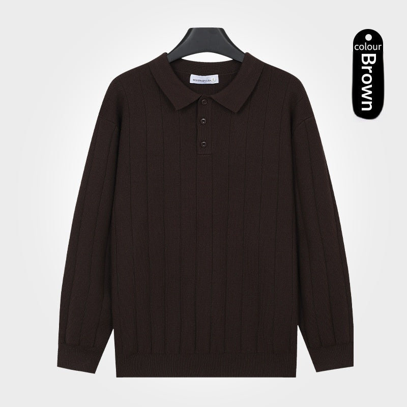 Herren Strickpullover mit langen Ärmeln – Bild 5 | LuxeStyle