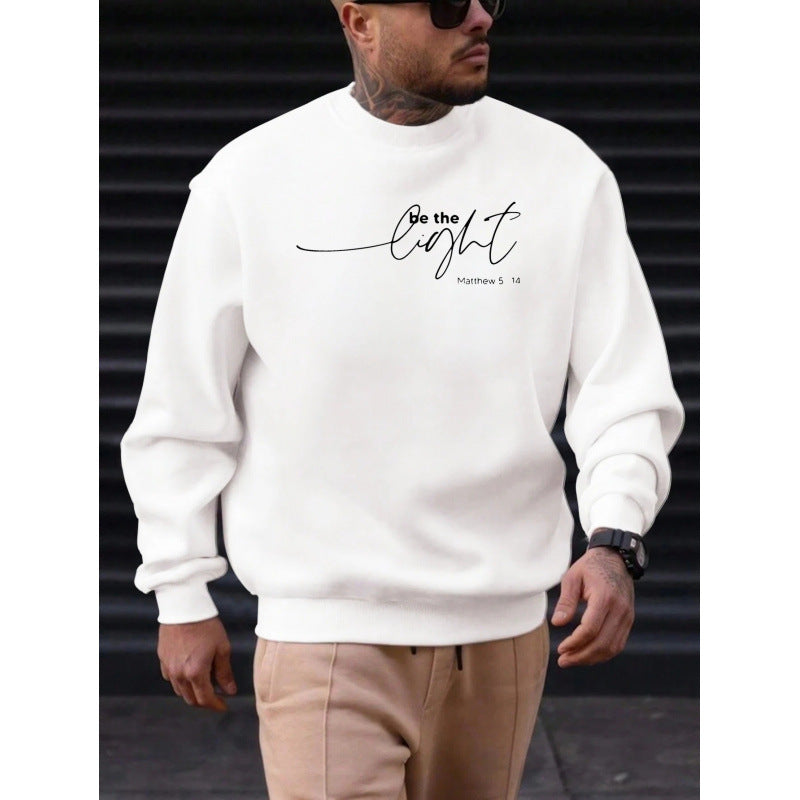 Herren Baumwoll-Sweatshirt mit Rundhals