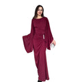 Elegantes Plissée-Kleid mit ausgestellten Ärmeln – Bild 1 | LuxeStyle
