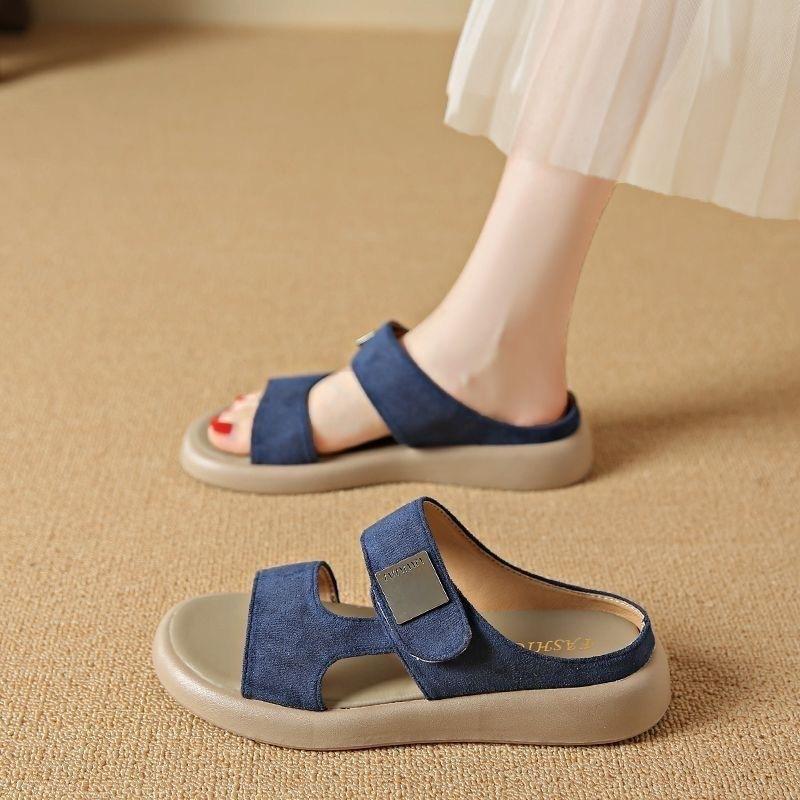 Bequeme Casual Slide Sandalen mit dicker Sohle