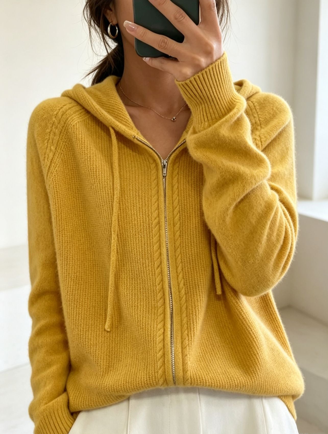 Cardigan aus Kunstwolle