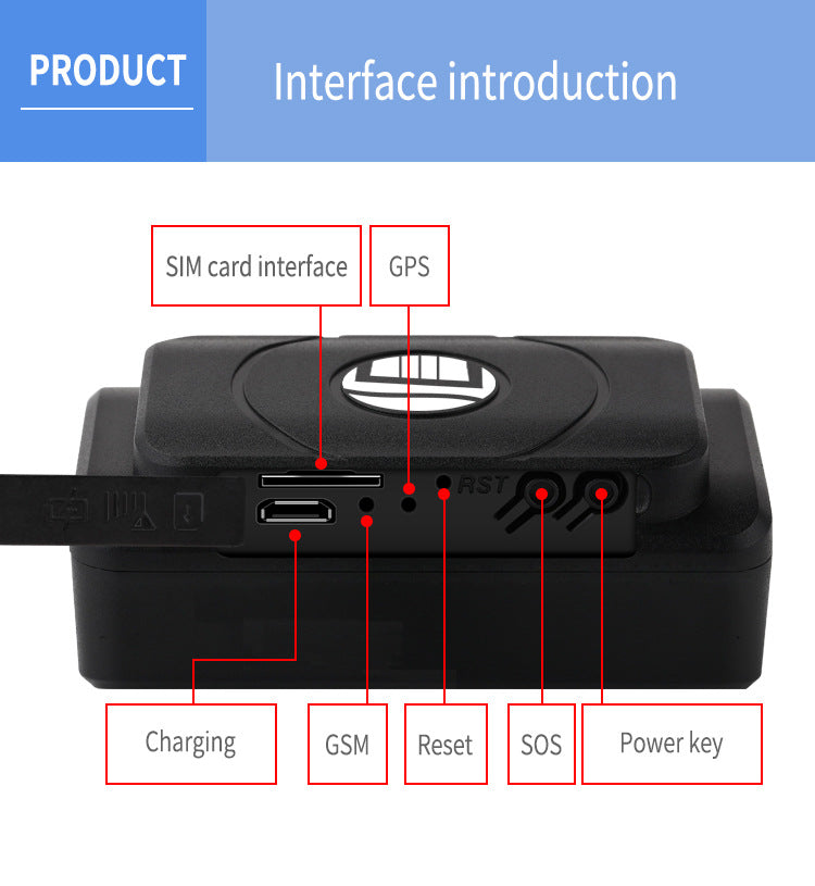 GPS-Locator mit 90-Tage-Batterie, Mini-Design und wasserdicht