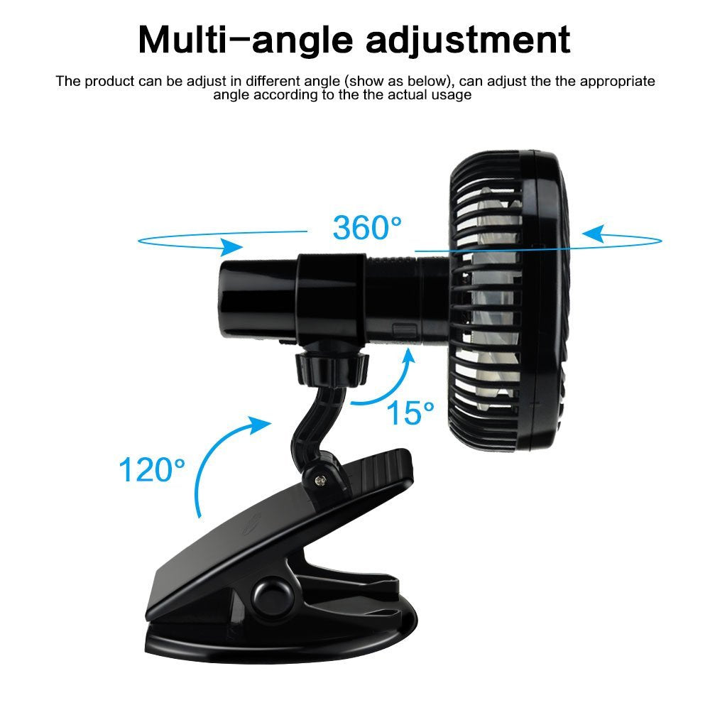 Mini Clip Ventilator mit 3 Geschwindigkeiten – Bild 4 | LuxeStyle