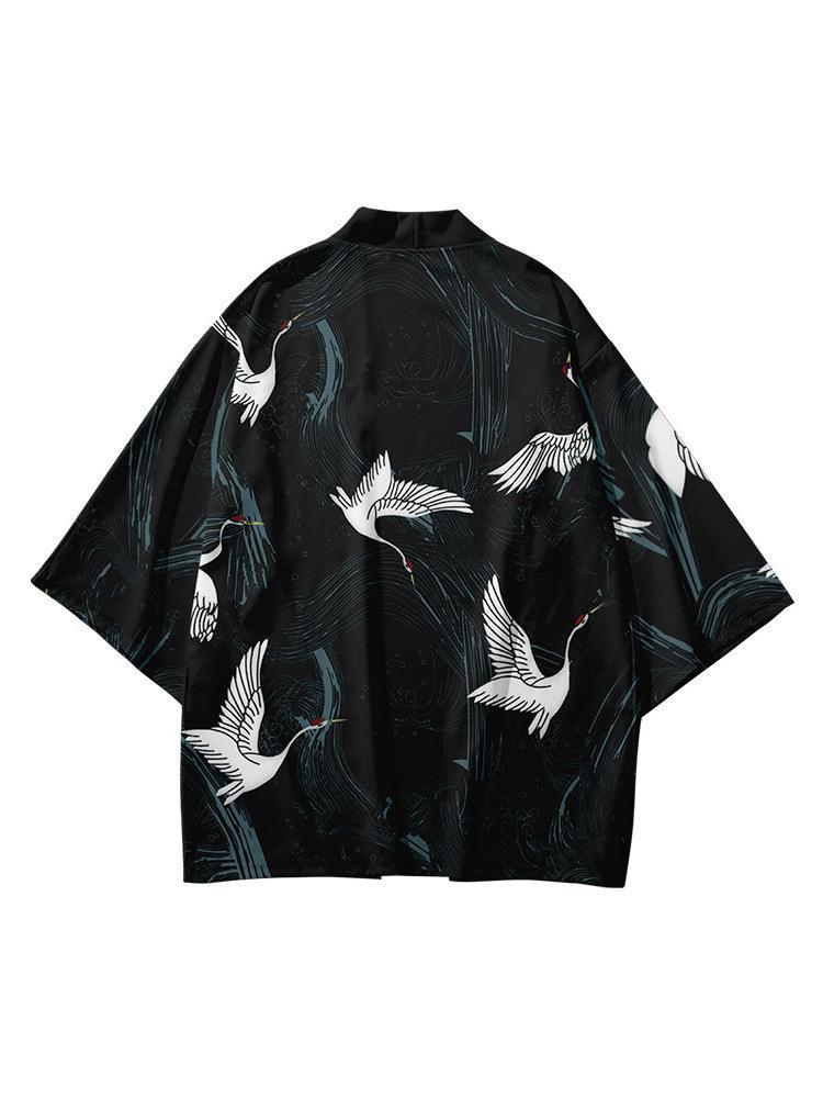 Loose Fit Printed Cardigan Herren