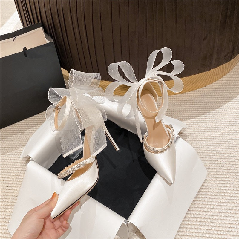 Rhinestone Bow High Heel Sandalen – Bild 3 | LuxeStyle