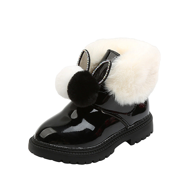 Warme Samt-Stiefeletten für Kinder – Bild 6 | LuxeStyle