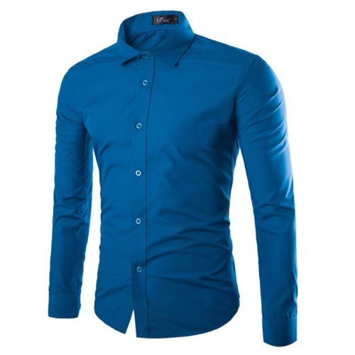 Bügelfreies Langarm-Polohemd für Herren – Bild 15 | LuxeStyle