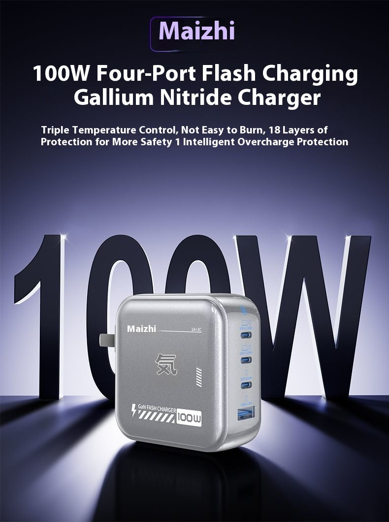 GaN Multiport-Schnellladegerät 100W