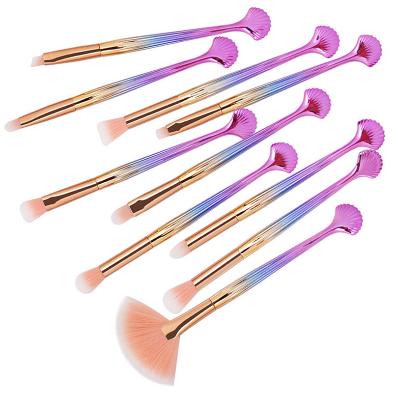 Make-up Pinselset «The Shell» mit 10 Pinseln – Bild 2 | LuxeStyle