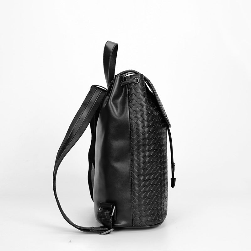 Rucksack aus Rindsleder mit Zugband – Bild 3 | LuxeStyle