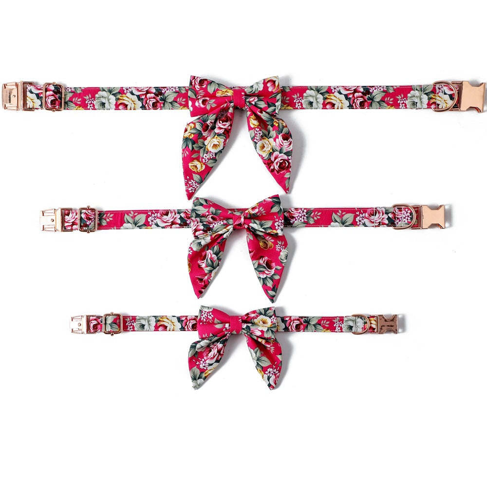 Halsband Baumwolle Rose Gold Schnalle – Bild 7 | LuxeStyle