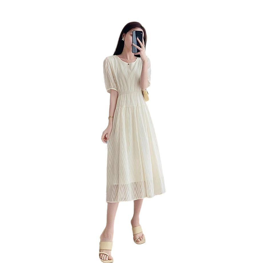 Chiffon-Sommerkleid mit Bubbelärmeln – Bild 7 | LuxeStyle