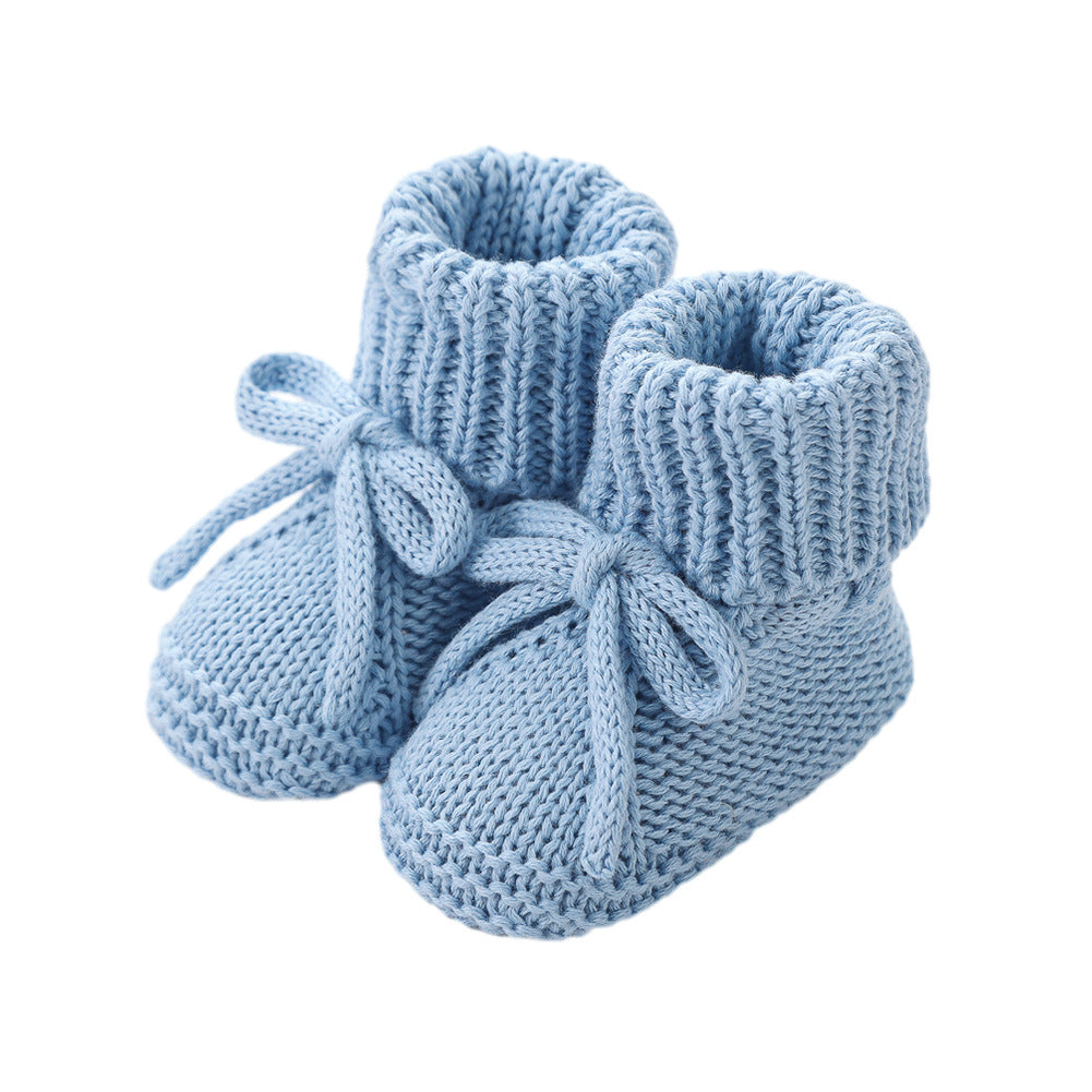 Strickschuhe für Kleinkinder mit Schleife – Bild 11 | LuxeStyle