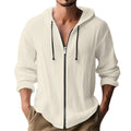Langer Herren-Pullover mit Kapuze und Digitaldruck