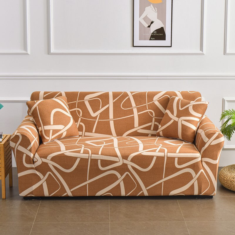 Sofaabdeckung mit Pflanzenmuster – Stretch – Bild 7 | LuxeStyle
