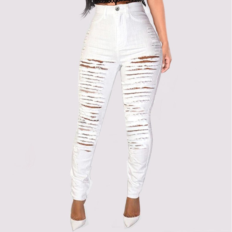 Distressed Slim-Fit Jeans